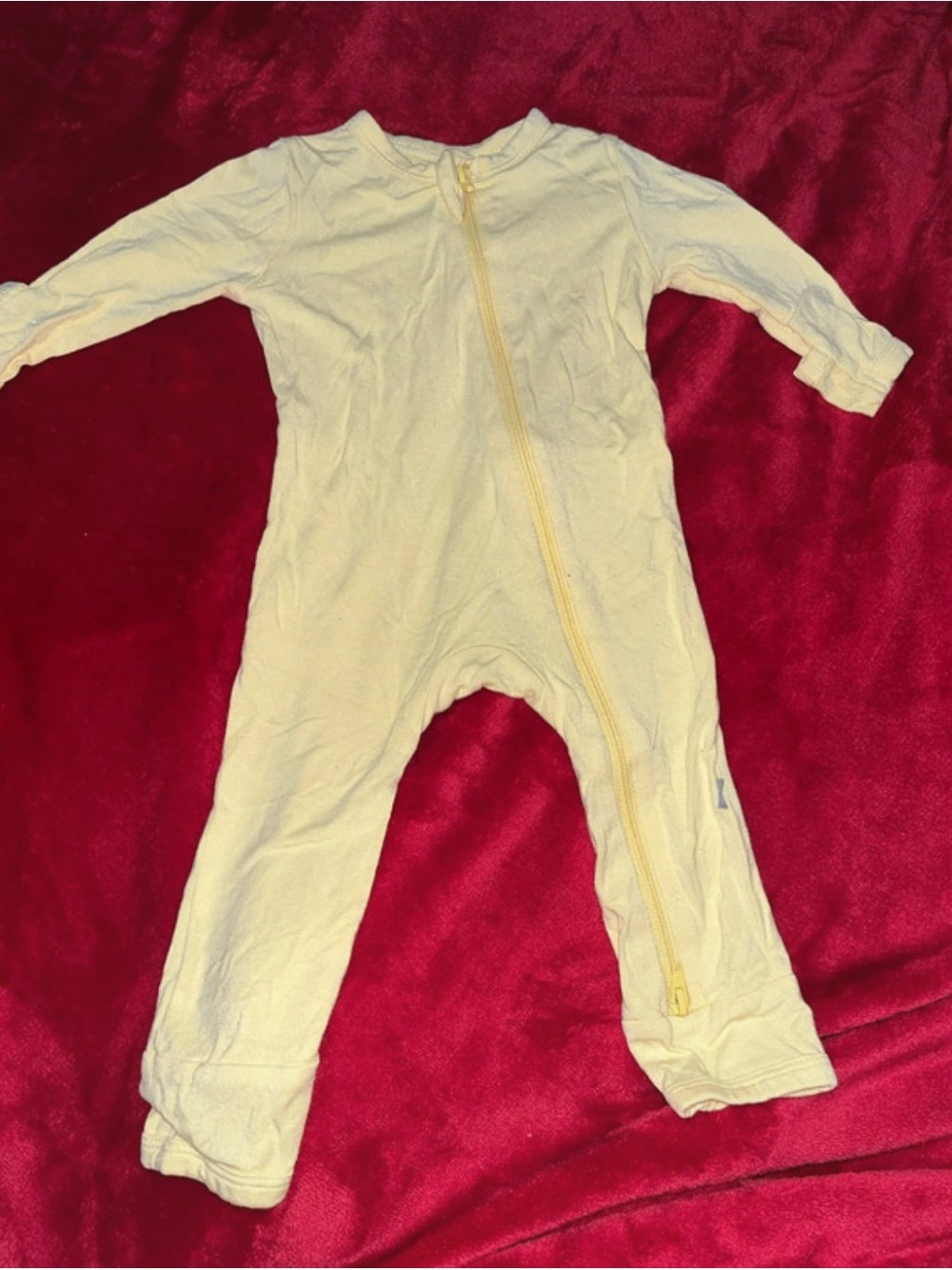 Kyte Baby Pale Yellow Zip Romper One-Piece